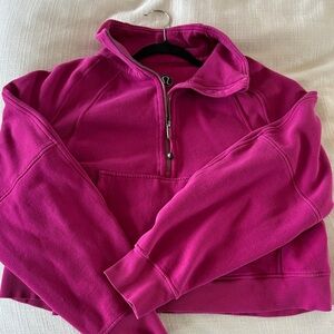 lululemon athletica Women's Cowl Quarter-Zip Pullover - Magenta